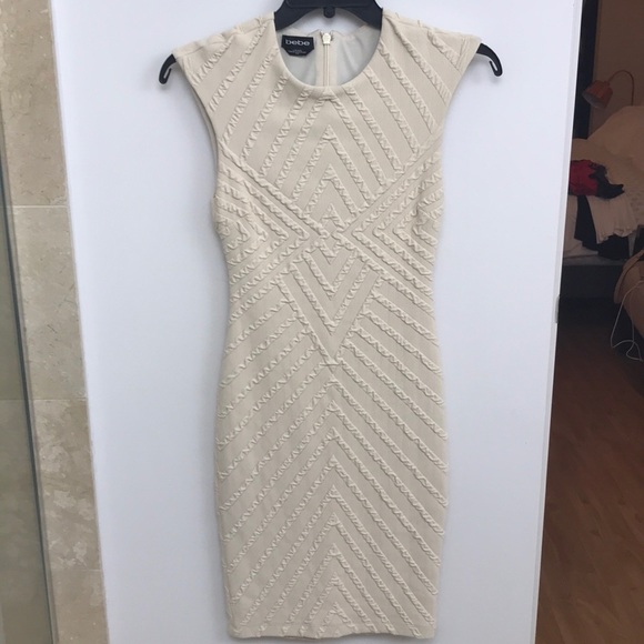 bebe Dresses & Skirts - Bebe cream dress